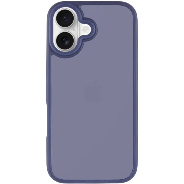 TPU+PC чехол Metal Buttons для Apple iPhone 16 (6.1") — Синий — фото 2