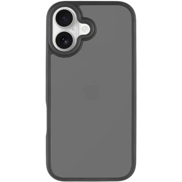 TPU+PC чехол Metal Buttons для Apple iPhone 16 (6.1") — Черный — фото 2