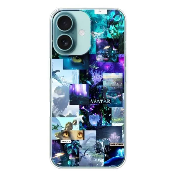 Чехол с принтом «коллаж Аватар» для iPhone 16 Чехол с принтом «коллаж Аватар» для iPhone 16
