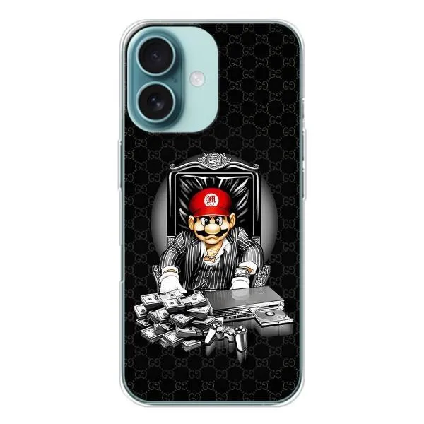 Чохол з принтом «Супер Маріо» для iPhone 16