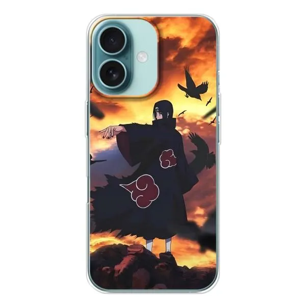 Чехол с принтом «Итачи с воронами» для iPhone 16