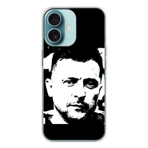 Чехол с принтом «Зеленский АРТ» для iPhone 16 Чехол с принтом «Зеленский АРТ» для iPhone 16
