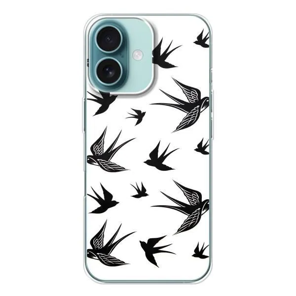 Чехол с принтом «Ласточки» для iPhone 16 Чехол с принтом «Ласточки» для iPhone 16