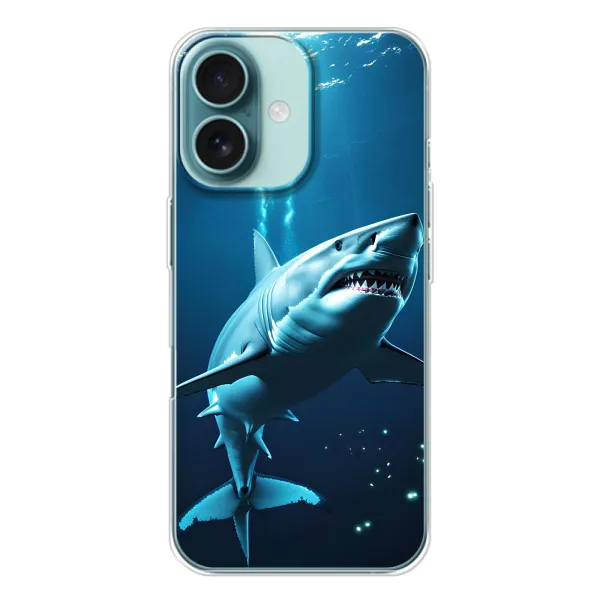 Чехол с принтом «Акула под водой» для iPhone 16