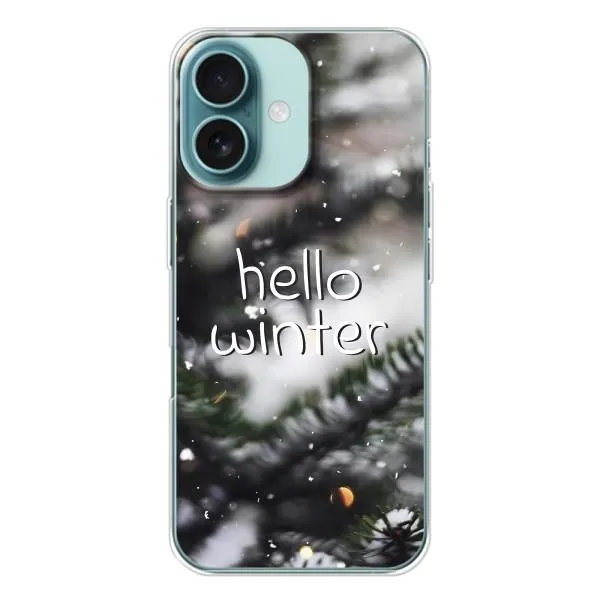 Чохол з принтом «Hello winter» для iPhone 16