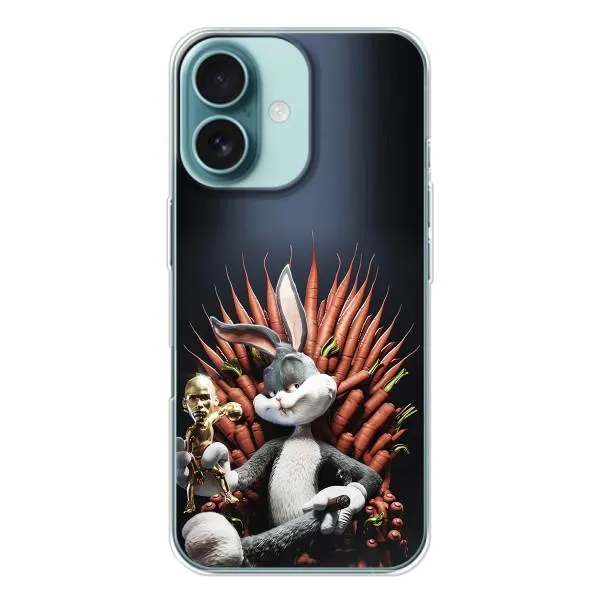 Чохол з принтом «Король Кролик» для iPhone 16