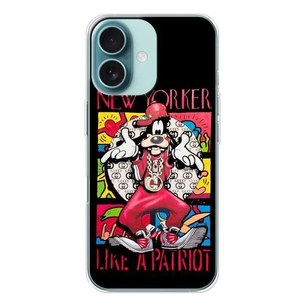 Чохол з принтом «Мультяшний Волк» для iPhone 16