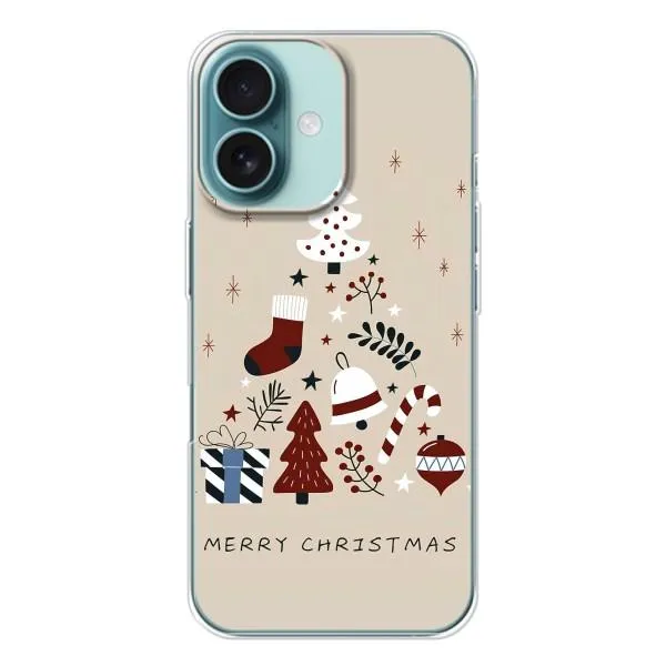 Чехол с принтом «Merry Christmas» для iPhone 16