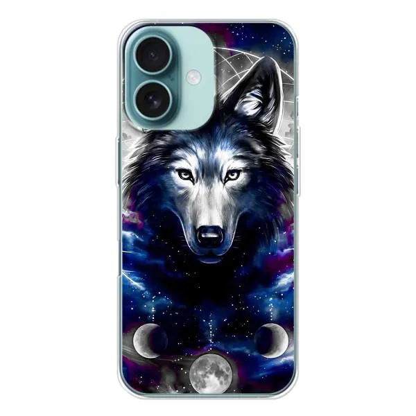 Чехол с принтом «Волк» для iPhone 16