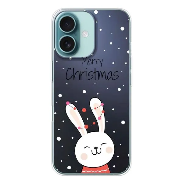 Чохол з принтом «Різдвяний заєць» для iPhone 16
