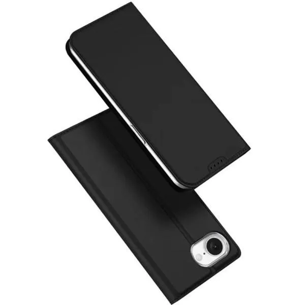 Чохол-книжка Dux Ducis з кишенею для візиток для Apple iPhone 16e / 17e (6.1") — Чорний — фото 1 Чохол-книжка Dux Ducis з кишенею для візиток для Apple iPhone 16e / 17e (6.1") — Чорний — фото 1