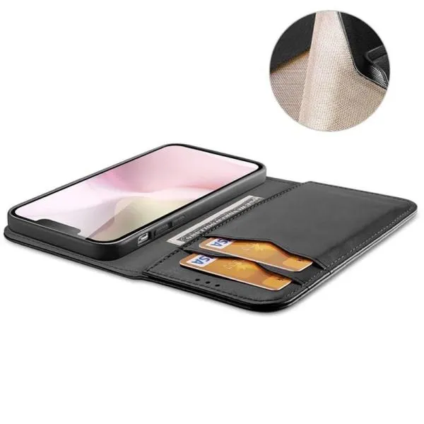 Чохол-книжка Dux Ducis Hivo для Apple iPhone 16e / 17e (6.1") — Чорний — фото 3 Чохол-книжка Dux Ducis Hivo для Apple iPhone 16e / 17e (6.1") — Чорний — фото 3