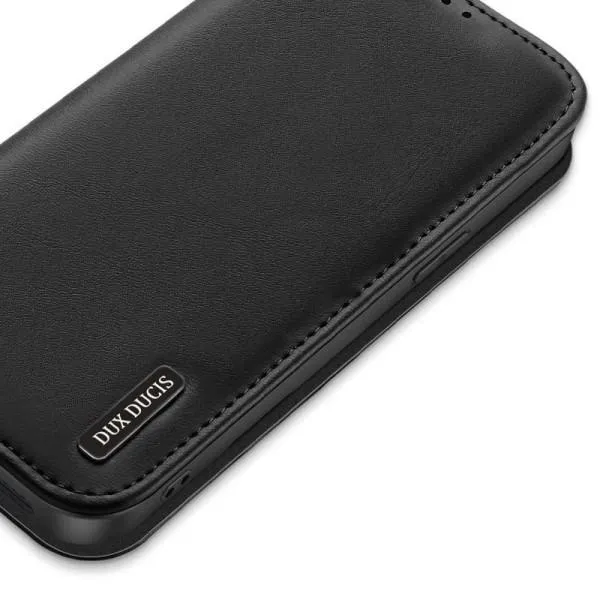 Чохол-книжка Dux Ducis Hivo для Apple iPhone 16e / 17e (6.1") — Чорний — фото 4 Чохол-книжка Dux Ducis Hivo для Apple iPhone 16e / 17e (6.1") — Чорний — фото 4