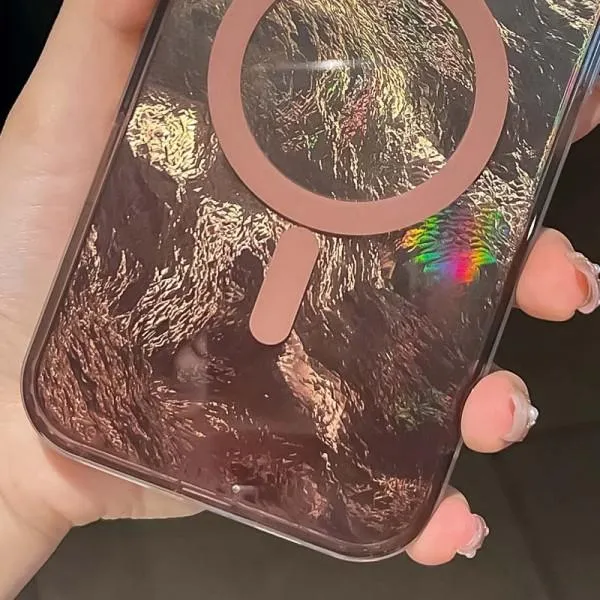 Чохол TPU Shiny Mountain Magnetic Fit для Apple iPhone 16e / 17e (6.1") — Коричневий — фото 2