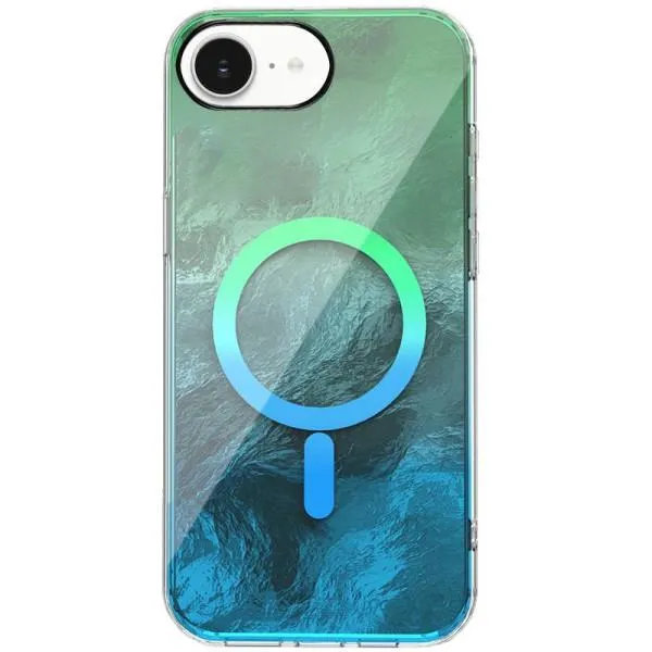 Чохол TPU Shiny Mountain Magnetic Fit для Apple iPhone 16e / 17e (6.1") — Зелений — фото 1
