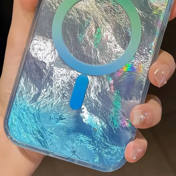 Чохол TPU Shiny Mountain Magnetic Fit для Apple iPhone 16e / 17e (6.1") — Зелений — фото 2