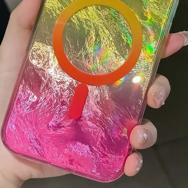 Чохол TPU Shiny Mountain Magnetic Fit для Apple iPhone 16e / 17e (6.1") — Жовтий — фото 2