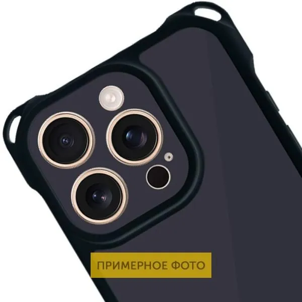 Чохол TPU CrossBody with straps для Apple iPhone 16e / 17e (6.1") — Чорний — фото 3