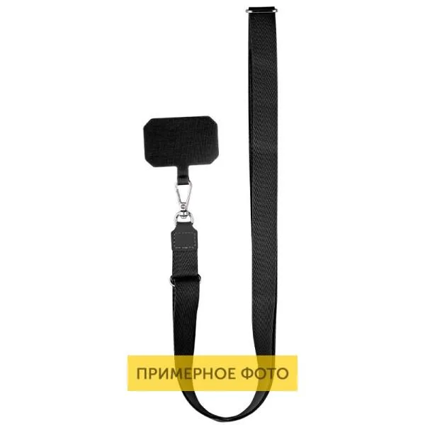 Чохол TPU GETMAN Cat with straps для Apple iPhone 16e / 17e (6.1") — Чорний — фото 3