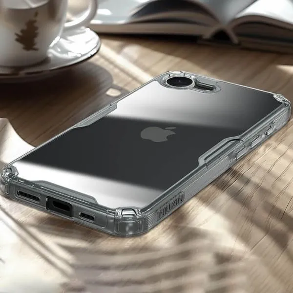 TPU чохол Nillkin Nature Pro Series для Apple iPhone 16e / 17e (6.1") — Прозорий — фото 5