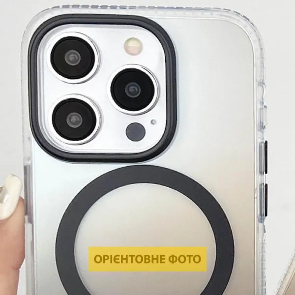 Чохол TPU+PC Phantom with Magnetic Fit для Apple iPhone 16e / 17e (6.1") — Чорний — фото 3