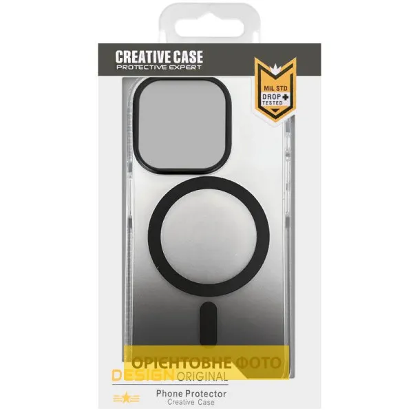 Чохол TPU+PC Phantom with Magnetic Fit для Apple iPhone 16e / 17e (6.1") — Чорний — фото 4