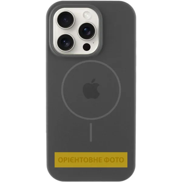 Чехол Silicone Case Full Protective (AA) V2 with MagSafe для Apple iPhone 16e / 17e (6.1") — Серый — фото 4