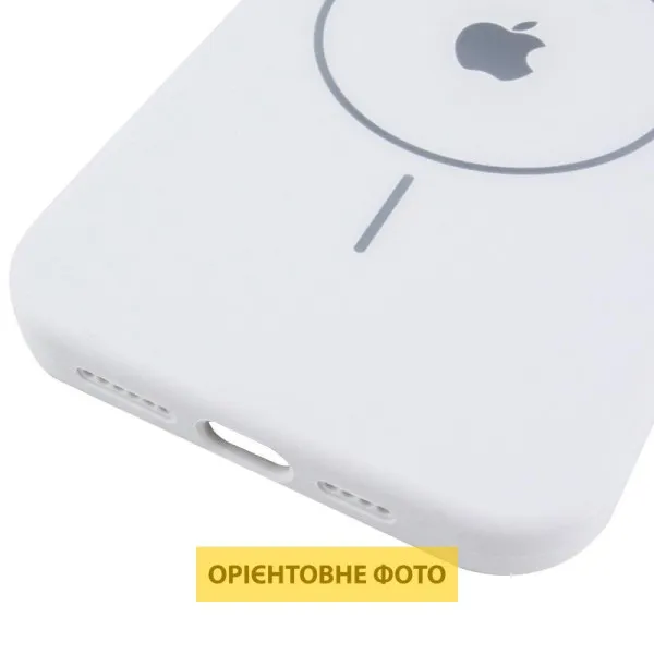 Чехол Silicone Case Full Protective (AA) V2 with MagSafe для Apple iPhone 16e / 17e (6.1") — Белый — фото 4