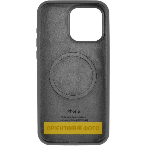 Чехол Silicone Case Full Protective (AA) V2 with MagSafe для Apple iPhone 16e / 17e (6.1") — Серый — фото 2