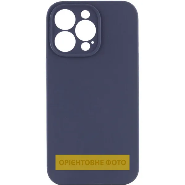 Чохол Silk Full Camera Protective (AA) NO LOGO для Apple iPhone 16e / 17e (6.1") — Темно-синій