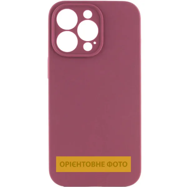 Чохол Silk Full Camera Protective (AA) NO LOGO для Apple iPhone 16e / 17e (6.1") — Бордовий
