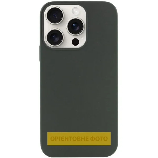 Чохол Silk (AA) NO LOGO with Magnetic Fit для Apple iPhone 16e / 17e (6.1") — Зелений