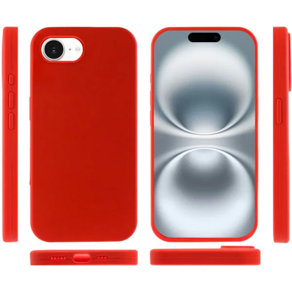 Чехол Silk Full Protective (AA) NO LOGO для Apple iPhone 16e / 17e (6.1") — Красный — фото 2