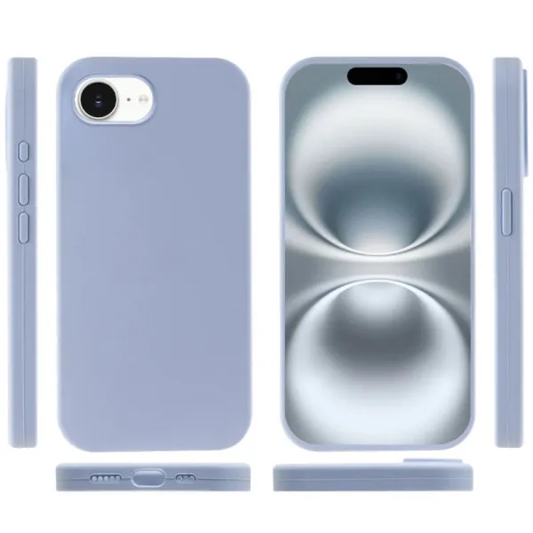 Чехол Silk Full Protective (AA) NO LOGO для Apple iPhone 16e / 17e (6.1") — Голубой — фото 3
