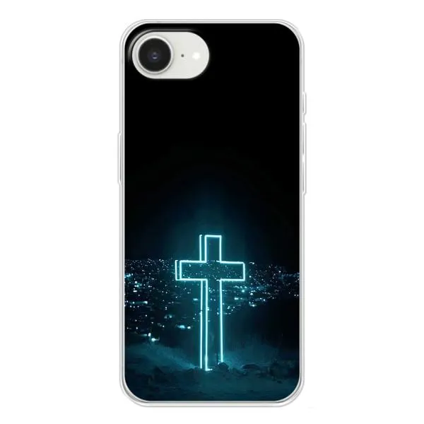 Чехол с принтом «Крест и город» для iPhone 16e Чехол с принтом «Крест и город» для iPhone 16e