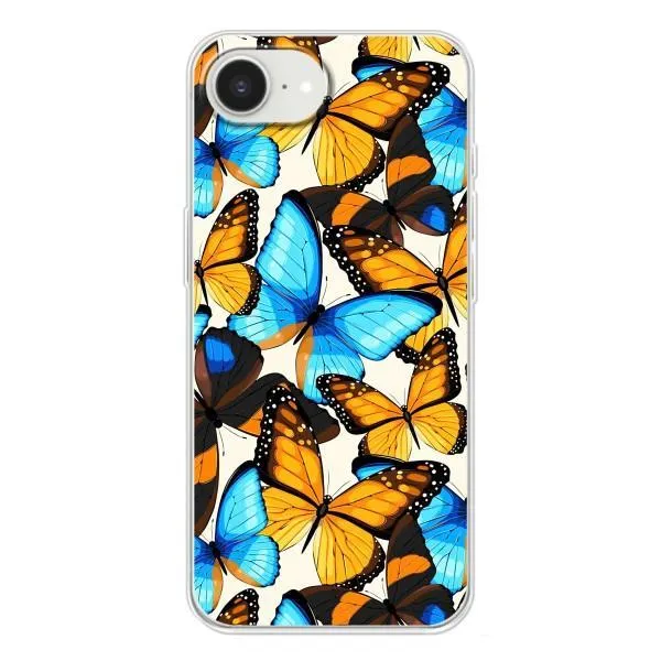 Чехол с принтом «Яркие бабочки» для iPhone 16e