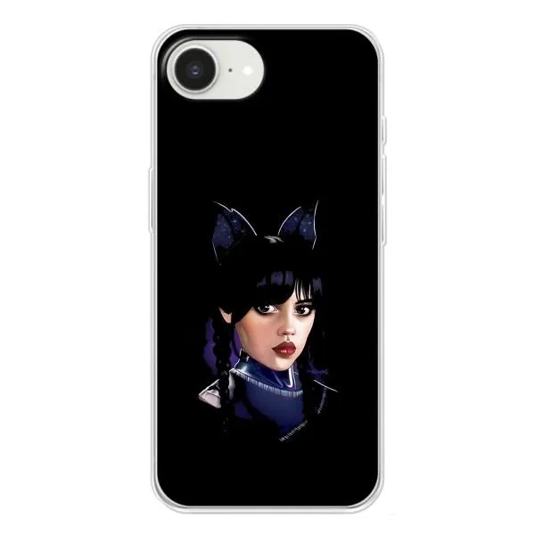 Чехол с принтом «серьезная Уэнздей» для iPhone 16e Чехол с принтом «серьезная Уэнздей» для iPhone 16e
