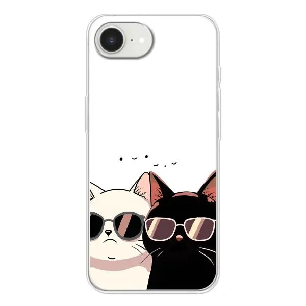 Чехол с принтом «Коты в очках» для iPhone 16e