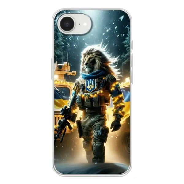 Чехол с принтом «ЛЕВ ЗСУ» для iPhone 16e