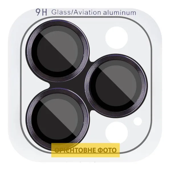 Захисне скло Metal Classic на камеру (у упак.) для Apple iPhone 17 Air (6.5") — Чорний — фото 1