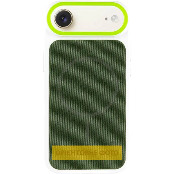 Чохол PC Textile Hybrid with Magnetic Fit для Apple iPhone 17 Air (6.5") — Білий — фото 4 Чохол PC Textile Hybrid with Magnetic Fit для Apple iPhone 17 Air (6.5") — Білий — фото 4