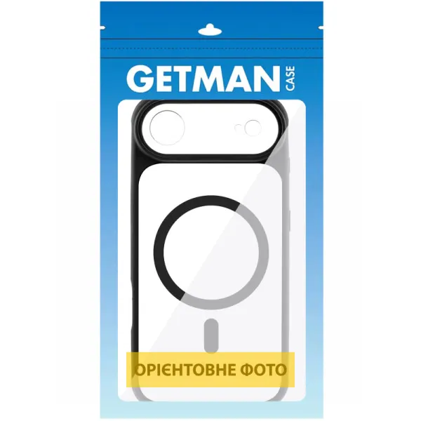 Чохол TPU+PC GETMAN Moon Clear with MagSafe для Apple iPhone 17 Air (6.5") — Чорний — фото 2