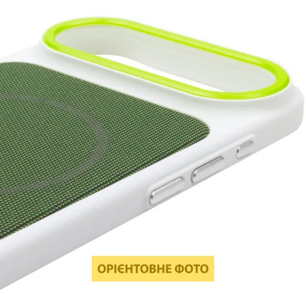 Чохол PC Textile Hybrid with Magnetic Fit для Apple iPhone 17 Air (6.5") — Білий — фото 1 Чохол PC Textile Hybrid with Magnetic Fit для Apple iPhone 17 Air (6.5") — Білий — фото 1