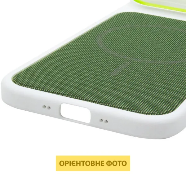 Чохол PC Textile Hybrid with Magnetic Fit для Apple iPhone 17 Air (6.5") — Білий — фото 2 Чохол PC Textile Hybrid with Magnetic Fit для Apple iPhone 17 Air (6.5") — Білий — фото 2