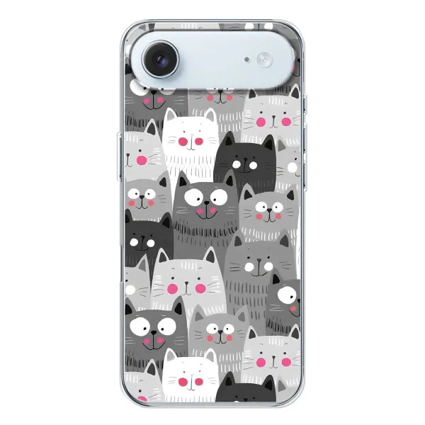 Чохол з принтом «Мальовані котики» для iPhone 17 Air