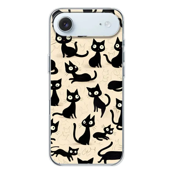 Чохол з принтом «Чорні коти» для iPhone 17 Air