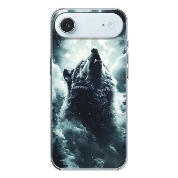 Чехол с принтом «Волк в облаках» для iPhone 17 Air