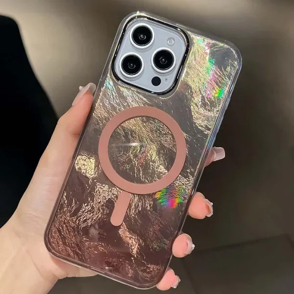 Чохол TPU Shiny Mountain Magnetic Fit для Apple iPhone 17 Pro Max (6.9") — Коричневий — фото 4 Чохол TPU Shiny Mountain Magnetic Fit для Apple iPhone 17 Pro Max (6.9") — Коричневий — фото 4