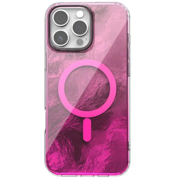 Чохол TPU Shiny Mountain Magnetic Fit для Apple iPhone 17 Pro Max (6.9") — Рожевий — фото 3 Чохол TPU Shiny Mountain Magnetic Fit для Apple iPhone 17 Pro Max (6.9") — Рожевий — фото 3