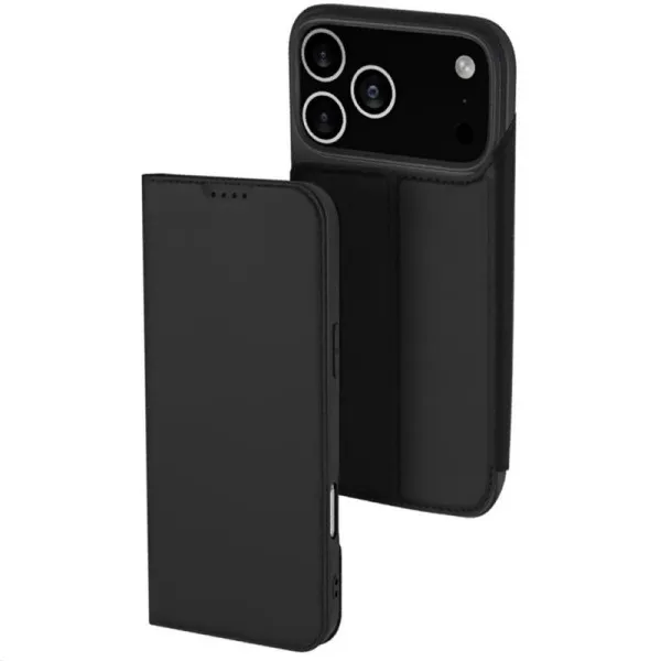 Чохол-книжка Dux Ducis з кишенею для візиток для Apple iPhone 17 Pro Max (6.9") — Чорний — фото 1 Чохол-книжка Dux Ducis з кишенею для візиток для Apple iPhone 17 Pro Max (6.9") — Чорний — фото 1